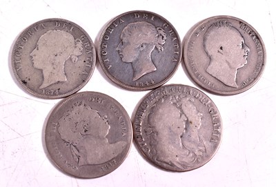 Lot 283 - A William and Mary silver half crown dated...