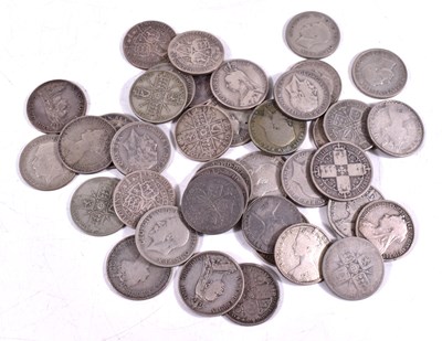 Lot 282 - A collection of thirty eight silver florins...