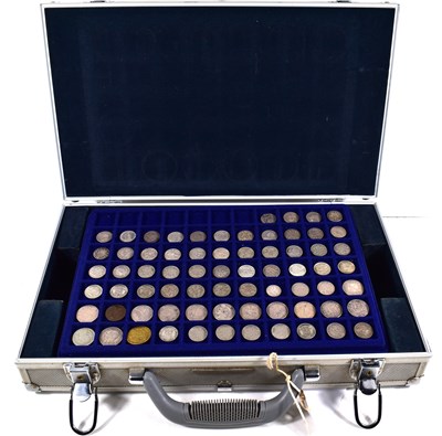 Lot 251 - A Leuchtturm coin case containing a selection...