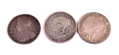 Lot 245 - A Queen Anne Maundy fourpence dated 1708...