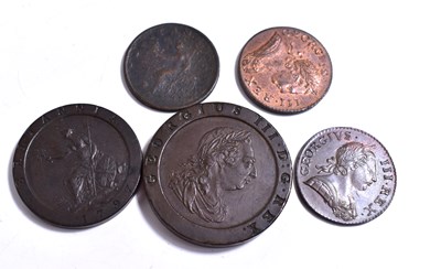 Lot 214 - A collection of George III copper coinage to...