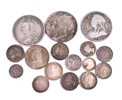 Lot 236 - A group of Queen Victoria silver coinage to...