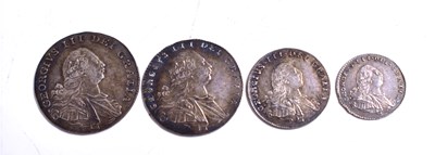 Lot 242 - A George III silver Maundy money four coin set,...