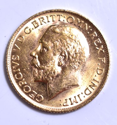 Lot 330 - A George V full gold sovereign dated 1914.