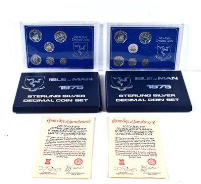 Lot 267 - Two Pobjoy Mint Isle of Man sterling silver...