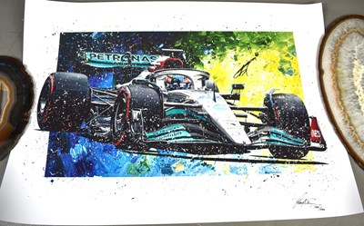 Lot 462 - Formula 1 memorabilia: A George Russel signed...