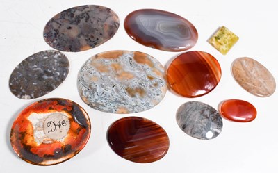 Lot 26 - A 19th century pottery lava glazed oval plaque,...