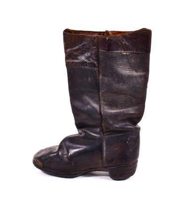Lot 347 - A 19th Century American leather childrens boot.