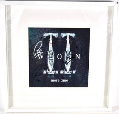 Lot 453 - Formula 1 memorabilia: A framed and glazed...