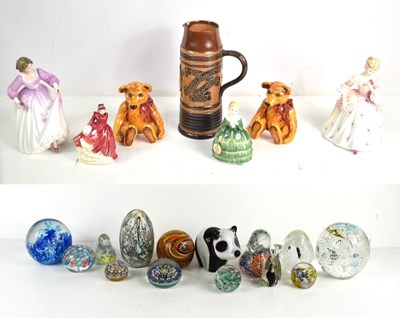 Lot 116 - A group of Royal Doulton figures, together...
