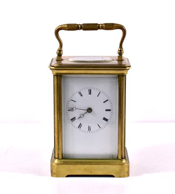 Lot 191 - An early 20th century French brass carriage...
