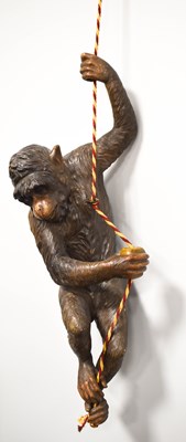 Lot 1 - A 19th century Austrian pottery monkey form...