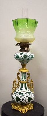 Lot 11 - A late 19th century Bohemian glass and gilt...