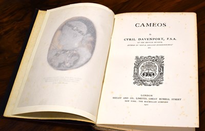 Lot 43 - Cameos by Cyril Davenport, with coloured...