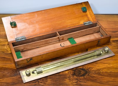 Lot 373 - Brass rolling ruler by G. Lees & Son, The Hard...