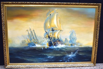 Lot 420 - Michael J Whitehand, (British, 1941-): Galleon...