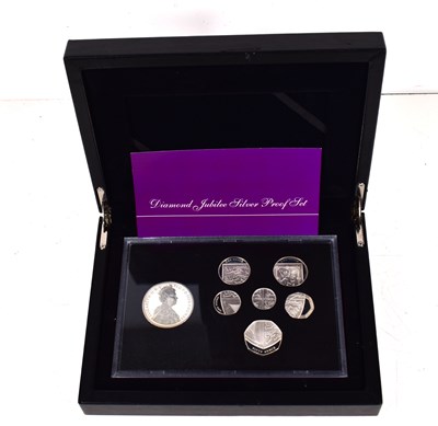 Lot 222 - A Royal Mint Diamond Jubilee Silver Proof Coin...