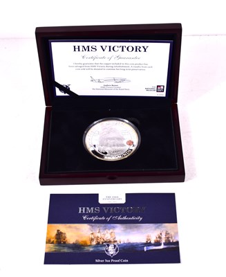 Lot 273 - A HMS Victory 250th Anniversary 5oz silver...