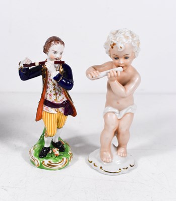 Lot 42 - Two 19th century porcelain figures: a Derby...