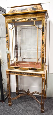 Lot 576 - A late 19th century Chinese export black...