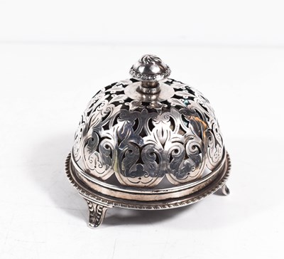 Lot 342 - A Victorian silver hallmarked porters bell by...