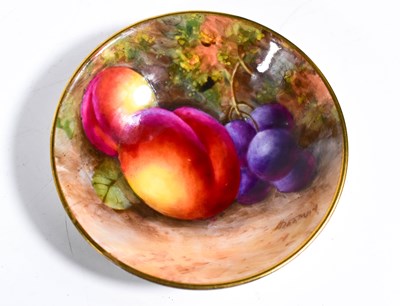 Lot 108 - A Royal Worcester pin dish by Freeman, painted...