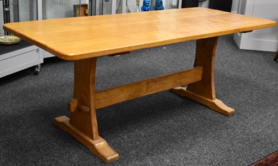 Lot 580 - An Alan Grainger the Acornman refectory dining...