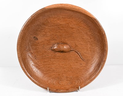Lot 182 - Robert Thompson the Mouseman: an oak fruit...