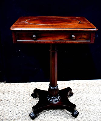 Lot 566 - An 19th century rosewood side table /...