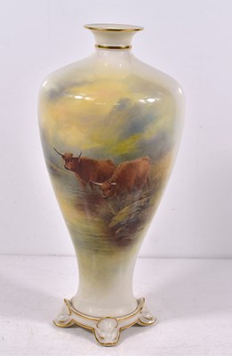 Lot 87 - A Royal Worcester vase by John Stinton,...