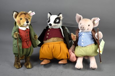 Lot 415 - A group of three Steiff soft toys comprising...