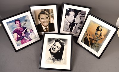 Lot 421 - Autographs: a group of photographs signed by...