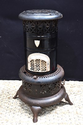 Lot 161 - A vintage black painted Valor paraffin stove,...
