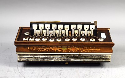 Lot 371 - An EJ Ward Accordion, bearing enamel plaque...