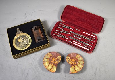 Lot 364 - A vintage Matric Set, the red case containing...