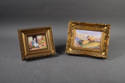 Lot 126 - ER Booths (20th century) sheep in landscape,...