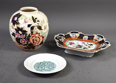 Lot 114 - An Ironstone pottery comport, Masons ginger...