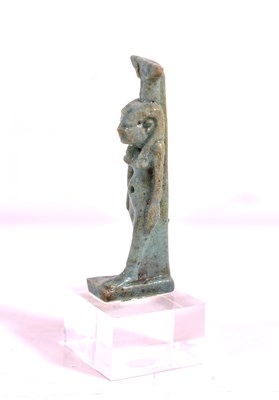 Lot 369 - An ancient Egyptian faience amulet depicting...