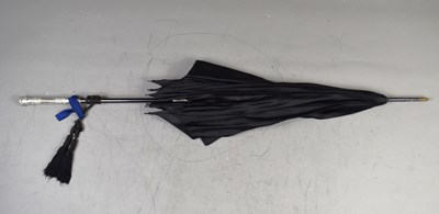 Lot 351 - A Victorian white metal and ebonised mourning...