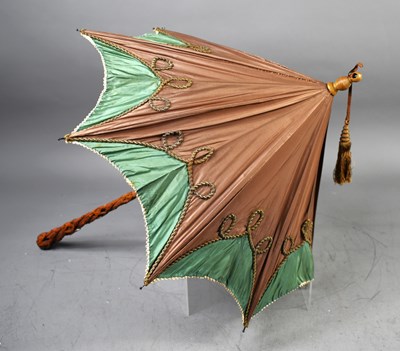 Lot 356 - A late Victorian parasol with an intricately...