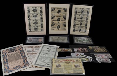 Lot 57 - A collection of banknotes comprising The...