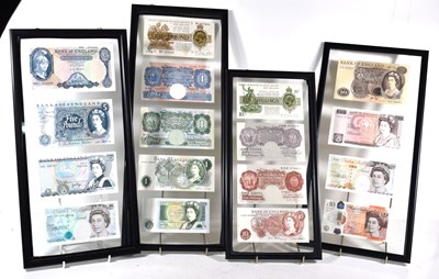 Lot 211 - A collection of British banknotes to include a...