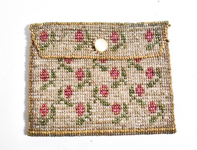Lot 37 - A charming 19th century beaded purse,...