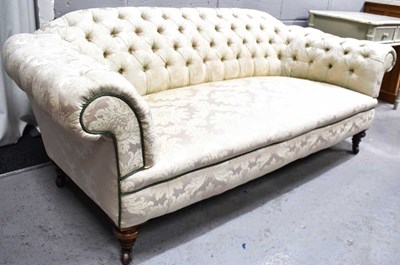 Lot 576A - A 19th century mahogany framed Chesterfield...