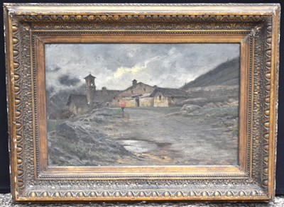 Lot 380 - A 19th century oil on canvas, depicting a...