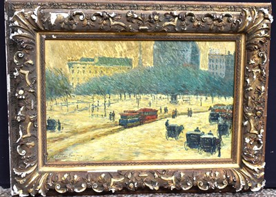 Lot 415 - Manner of Childe Hassam (1859–1935): Winter in...