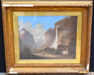 Lot 373 - J. J. Spring (Swiss, 19th Century); oil on...