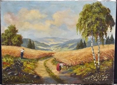 Lot 357 - Paul Emile Lecomte (French 1877-1950); figures...