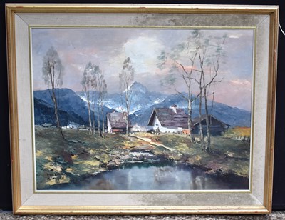 Lot 247 - Marian Munchen, (20th century); landscape...