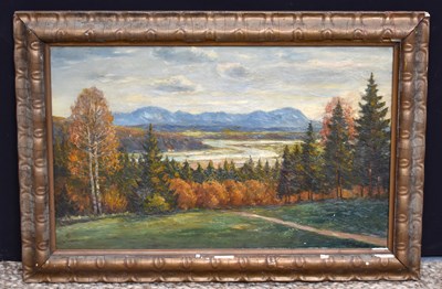 Lot 227 - An early 20th century oil on canvas depicting...